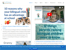 Tablet Screenshot of multilingualparenting.com